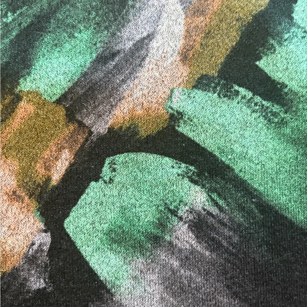 Joseph Ribkoff Abstract Print Sweater with grommet Detail Sz M - Picture 13 of 13